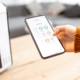 Close-up on a smart phone with launched home assistant application, controlling air humidifier at home